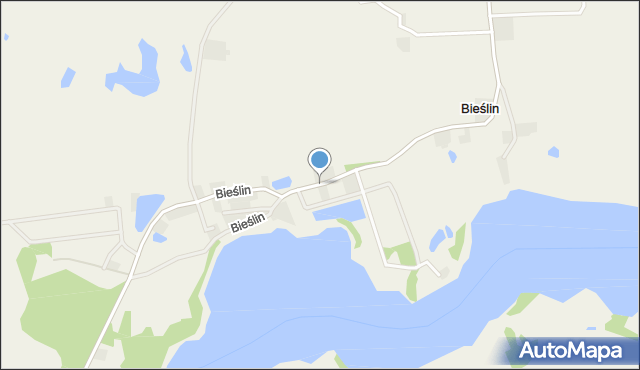 Bieślin, Bieślin, mapa Bieślin