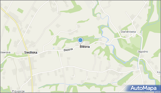 Biesna, Biesna, mapa Biesna