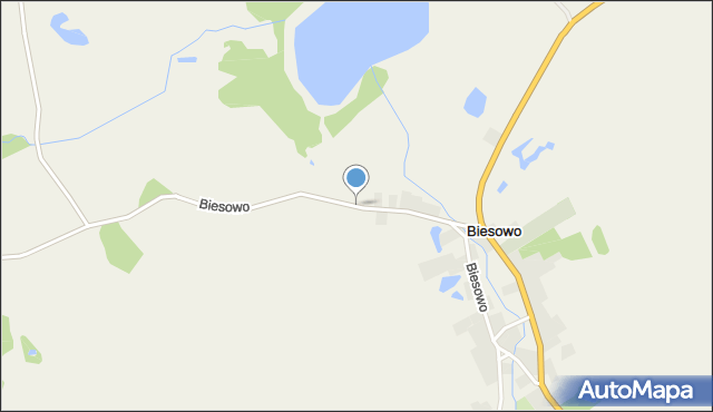 Biesowo, Biesowo, mapa Biesowo