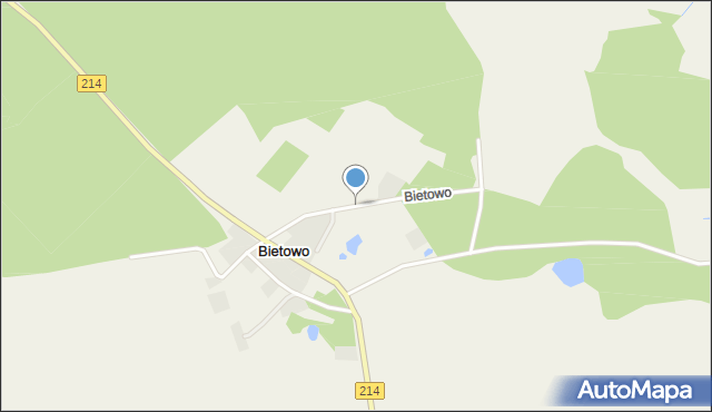 Bietowo, Bietowo, mapa Bietowo