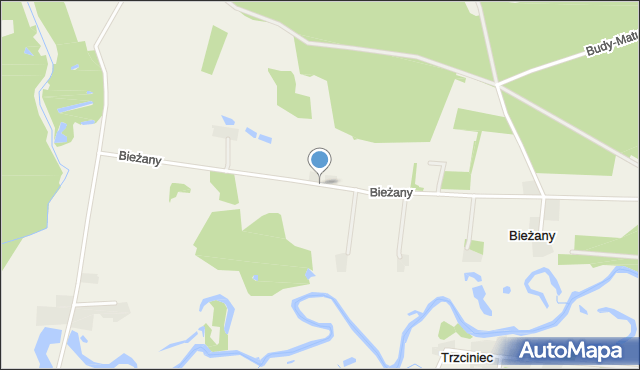 Bieżany, Bieżany, mapa Bieżany