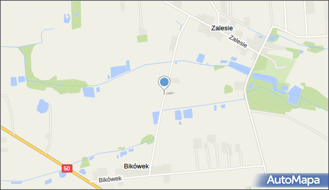 Bikówek, Bikówek, mapa Bikówek