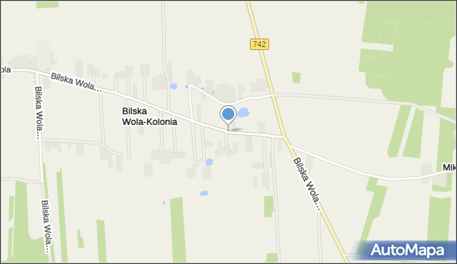 Bilska Wola-Kolonia, Bilska Wola-Kolonia, mapa Bilska Wola-Kolonia