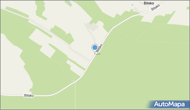 Bilsko gmina Modliborzyce, Bilsko, mapa Bilsko gmina Modliborzyce