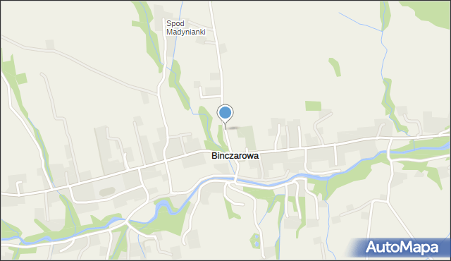 Binczarowa, Binczarowa, mapa Binczarowa