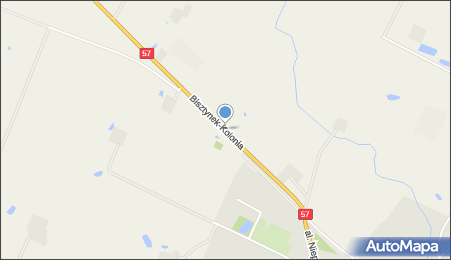 Bisztynek-Kolonia, Bisztynek-Kolonia, mapa Bisztynek-Kolonia