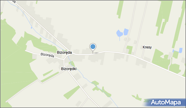 Bizoręda, Bizoręda, mapa Bizoręda