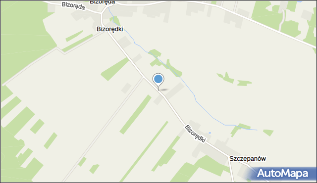 Bizorędki, Bizorędki, mapa Bizorędki