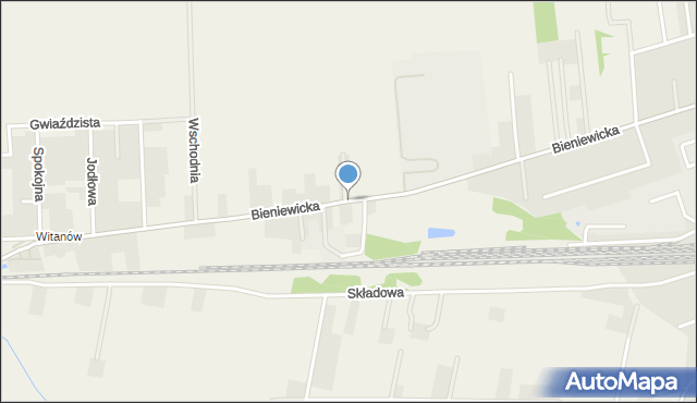 Błonie-Wieś, Bieniewicka, mapa Błonie-Wieś