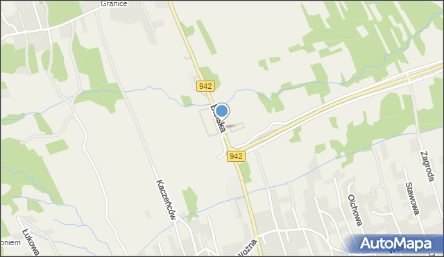 Buczkowice, Bielska, mapa Buczkowice