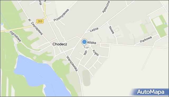 Chodecz powiat włocławski, Bigosińskiego Leona, mapa Chodecz powiat włocławski