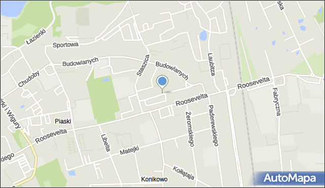 Gniezno, Bilskiego Jana, mapa Gniezna