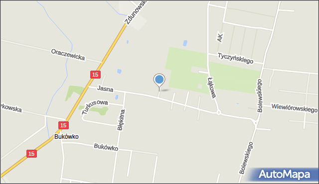 Krotoszyn, Biała, mapa Krotoszyna