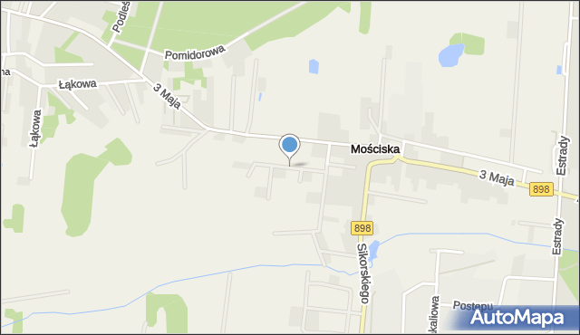 Mościska gmina Izabelin, Białych Bzów, mapa Mościska gmina Izabelin