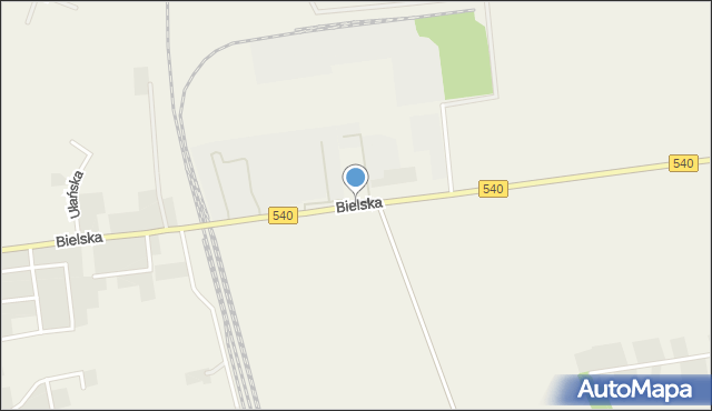 Ogorzelice, Bielska, mapa Ogorzelice