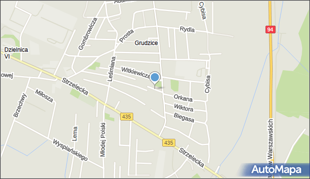 Opole, Białoszewskiego Mirona, mapa Opola