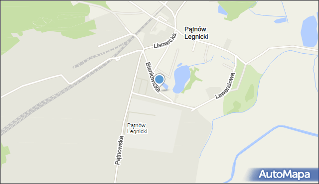 Pątnów Legnicki, Bieniowicka, mapa Pątnów Legnicki