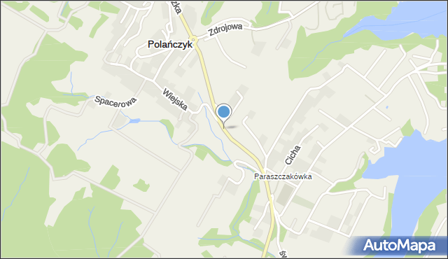 Polańczyk, Bieszczadzka, mapa Polańczyk