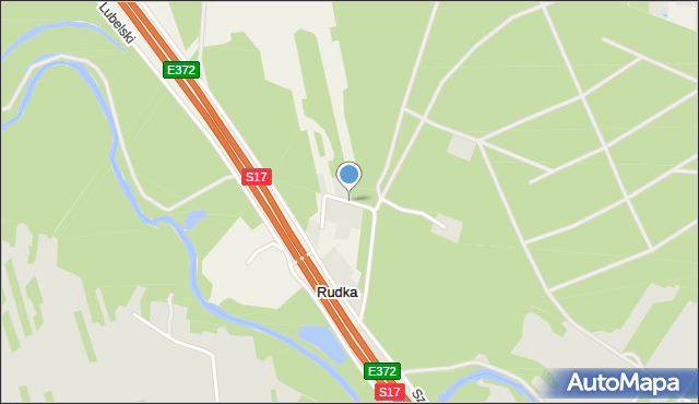 Rudka gmina Wiązowna, Biesiadna, mapa Rudka gmina Wiązowna