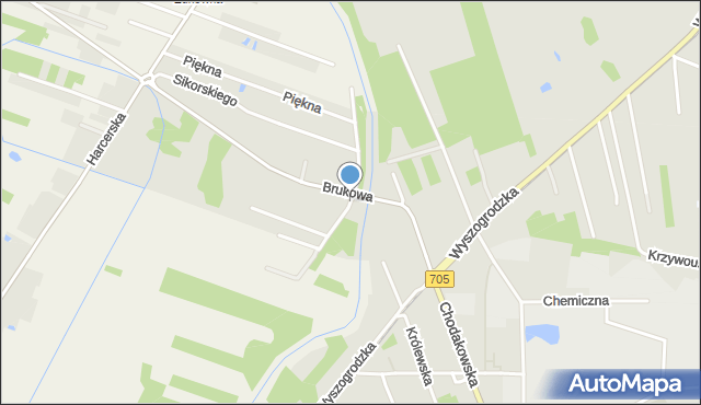 Sochaczew, Bielawskiego Kazimierza, kmdr., mapa Sochaczew