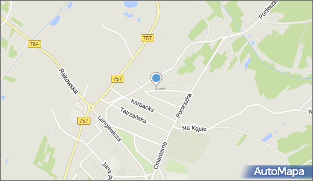 Staszów, Bieszczadzka, mapa Staszów