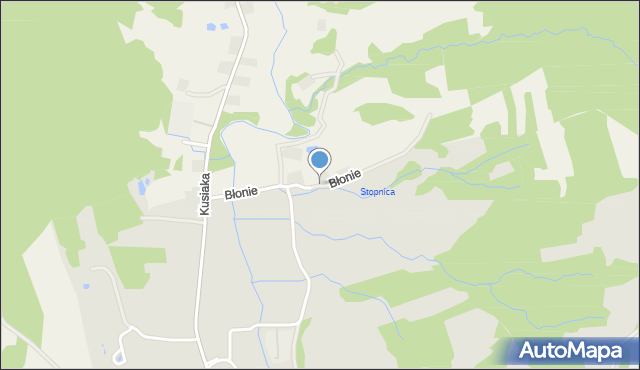 Bircza, Błonie, mapa Bircza