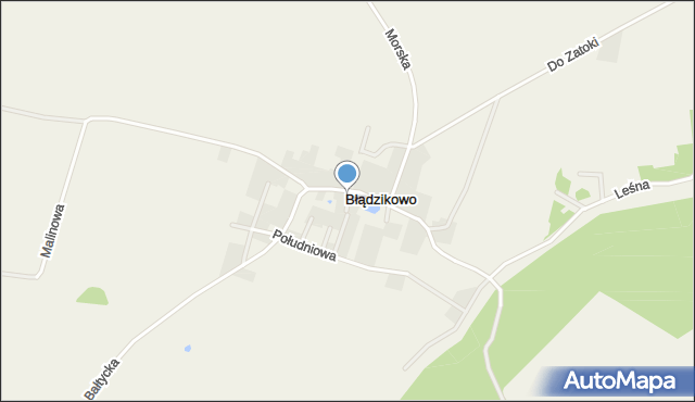 Błądzikowo, Błądzikowo, mapa Błądzikowo