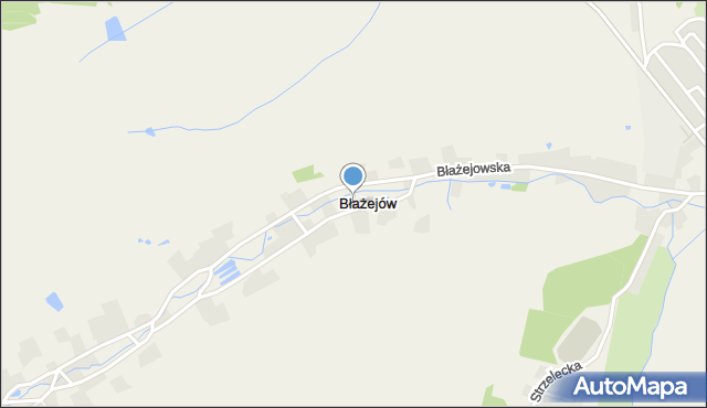 Błażejów, Błażejów, mapa Błażejów