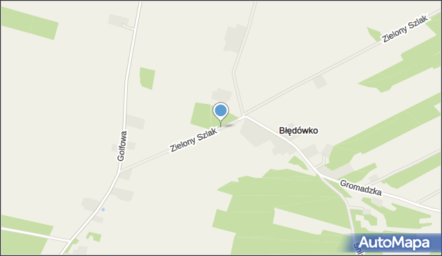 Błędówko, Błędówko, mapa Błędówko