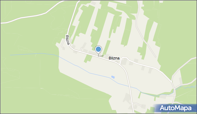 Blizna gmina Ostrów, Blizna, mapa Blizna gmina Ostrów