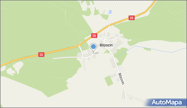 Blizocin gmina Trzebnica, Blizocin, mapa Blizocin gmina Trzebnica