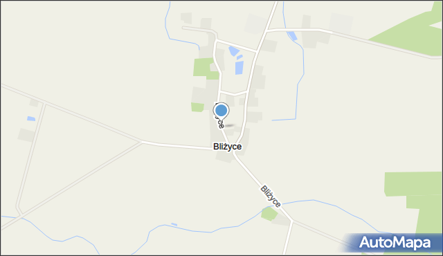 Bliżyce gmina Skoki, Bliżyce, mapa Bliżyce gmina Skoki