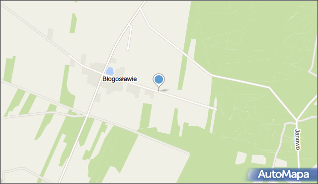 Błogosławie, Błogosławie, mapa Błogosławie