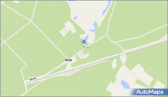 Błota gmina Czersk, Błota, mapa Błota gmina Czersk