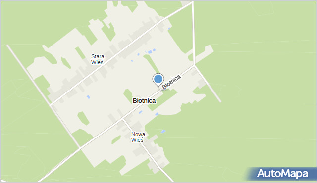 Błotnica gmina Stąporków, Błotnica, mapa Błotnica gmina Stąporków