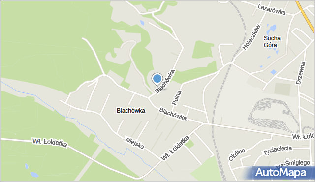 Bytom, Blachówka, mapa Bytomia