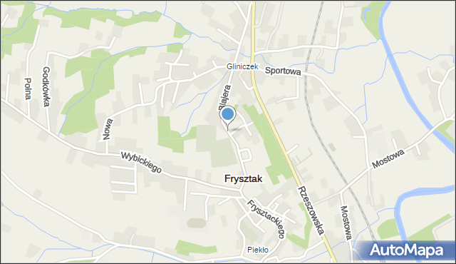 Frysztak, Blajera Wojciecha, ks., mapa Frysztak