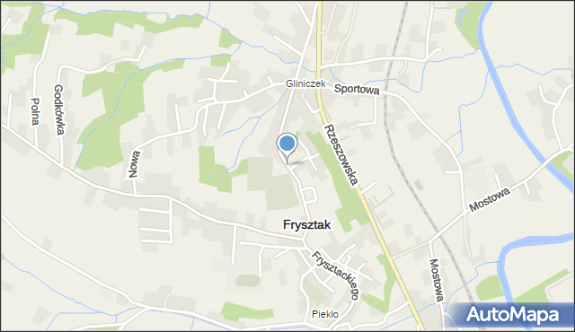 Frysztak, Blajera Wojciecha, ks., mapa Frysztak