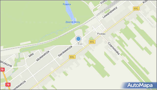 Garbatka-Letnisko, Błotna, mapa Garbatka-Letnisko