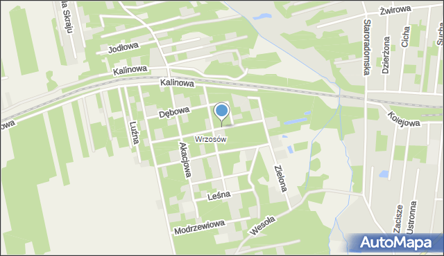 Groszowice, Bluszczowa, mapa Groszowice