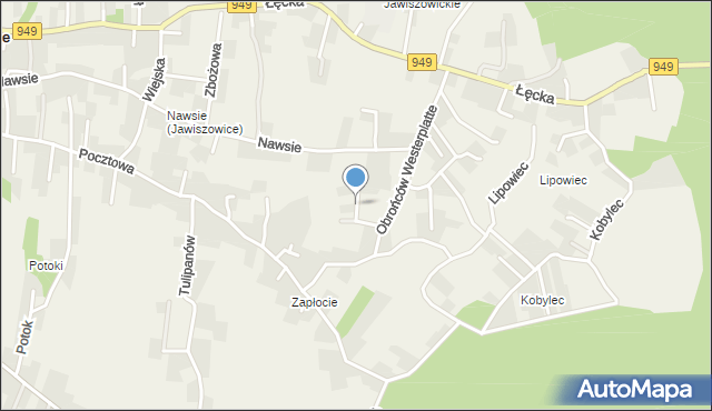 Jawiszowice, Bliska, mapa Jawiszowice