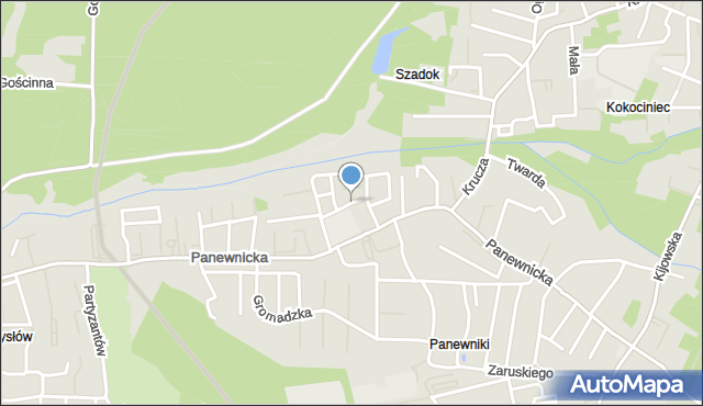 Katowice, bł. Bojanowskiego Edmunda, mapa Katowic