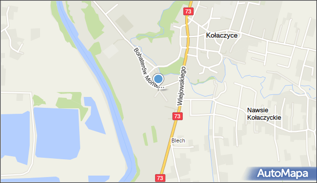 Kołaczyce, Blich, mapa Kołaczyce