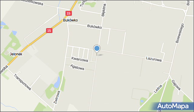 Krotoszyn, Błękitna, mapa Krotoszyna