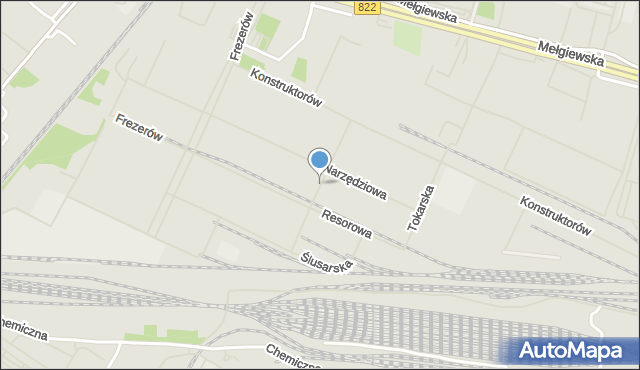 Lublin, Blacharska, mapa Lublina