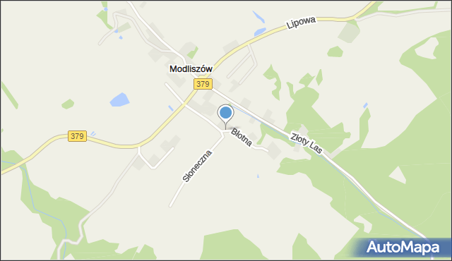 Modliszów, Błotna, mapa Modliszów