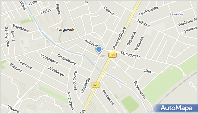 Warszawa, Błędowska, mapa Warszawy