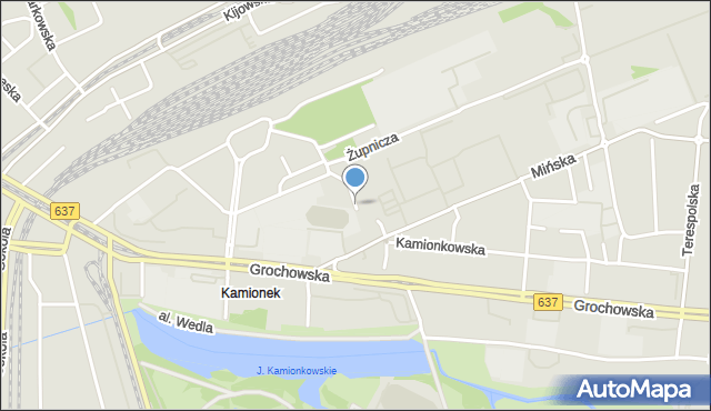 Warszawa, Bliska, mapa Warszawy