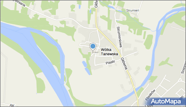 Wólka Tanewska, Błonie, mapa Wólka Tanewska