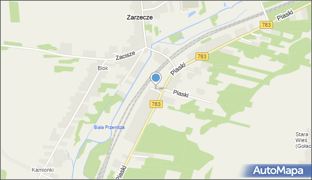 Zarzecze gmina Wolbrom, Blok, mapa Zarzecze gmina Wolbrom